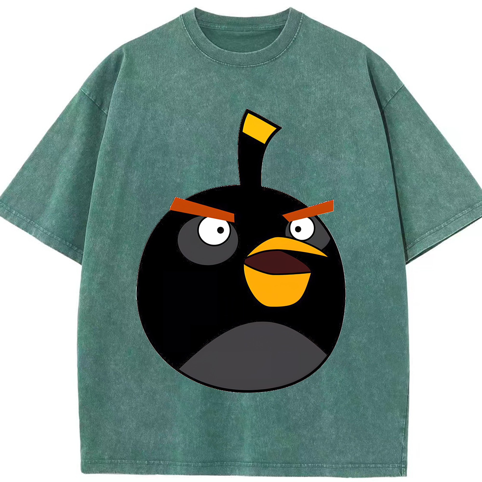 （画像用） Angry Birds アングリーバード 綿100% ヴィンテージ風 半袖Tシャツ（フロントプリント）